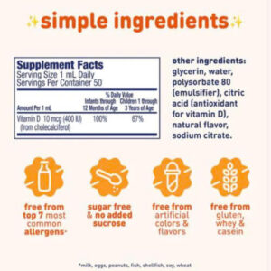 Enfamil D-Vi-Sol Vitamin D Drops 50ml – Vitamin D3 dạng nhỏ giọt cho bé sơ sinh & trẻ nhỏ, hỗ trợ xương răng chắc khỏe - Hình ảnh 4