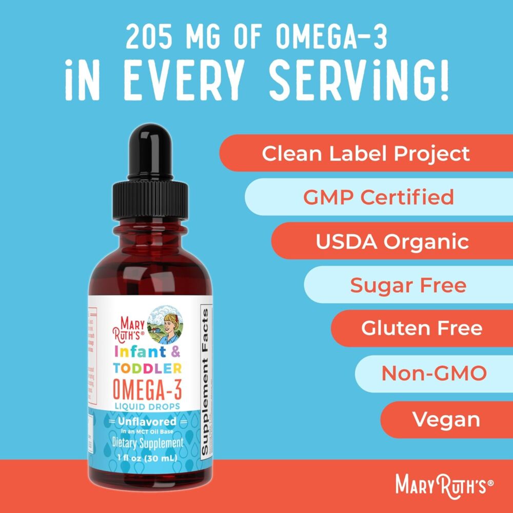 MaryRuth Organics Infant and Toddler Omega-3 Liquid Drops - Hình ảnh 4