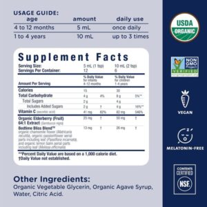 Siro ngủ ngon thảo mộc & tăng đề kháng cho bé – Mommy’s Bliss Bedtime Drops 30ml, không melatonin - Hình ảnh 2