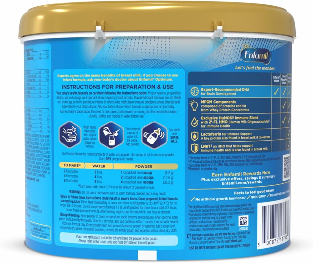 Sữa Enfamil Enspire Optimum Infant Formula Mỹ - Hình ảnh 4
