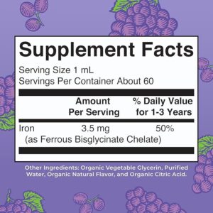 MaryRuth Organics Iron Supplement for Toddlers - Hình ảnh 2