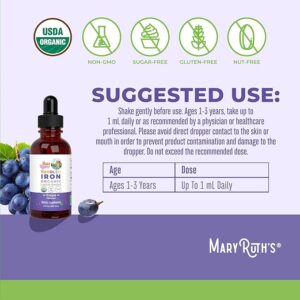MaryRuth Organics Iron Supplement for Toddlers - Hình ảnh 3