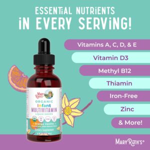 MaryRuth Organics Multivitamin for Infants (IRON FREE) - Hình ảnh 5
