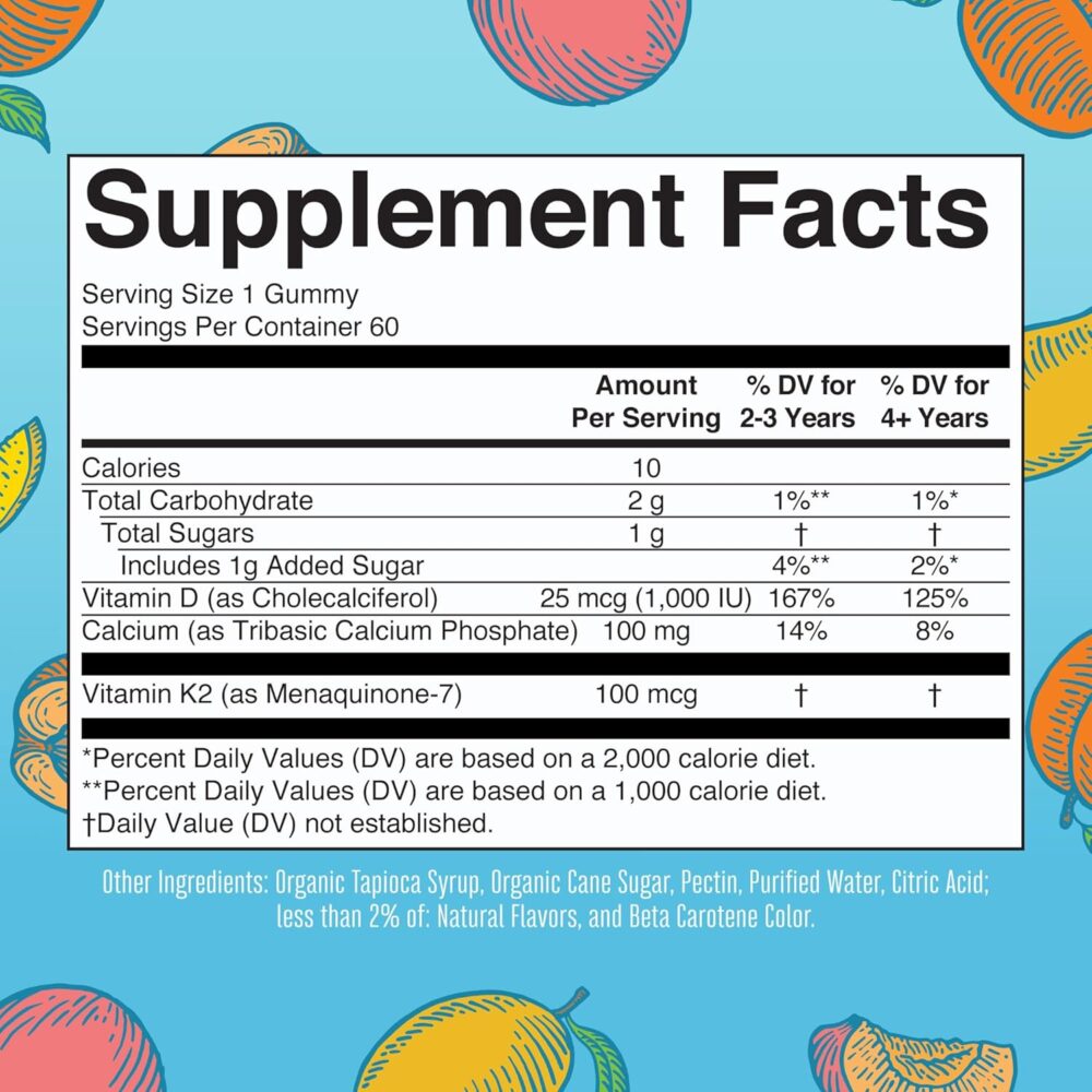 Mary ruth's K2 + D3 Calcium Gummies - Hình ảnh 2