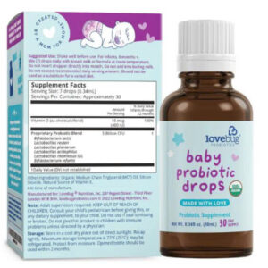 lovebug Baby Probiotic Drops with 400iu Vitamin D - Hình ảnh 2