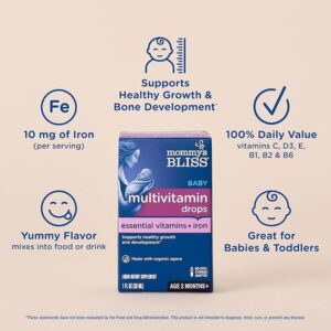 Mommy’s Bliss Multivitamin Drops 30ml – Vitamin Tổng Hợp Có Sắt- Hỗ Trợ Phát Triển Toàn Diện Cho Bé - Hình ảnh 4