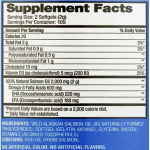 Dầu Cá Hồi Alaska Omega 1000mg - Hình ảnh 2
