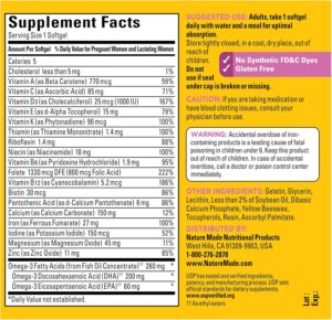 Nature Made Prenatal with Folic Acid + DHA - Hình ảnh 6