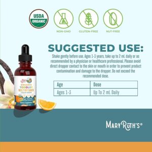 MaryRuth Organics Multivitamin & Multimineral with Iron for Toddlers - Hình ảnh 3