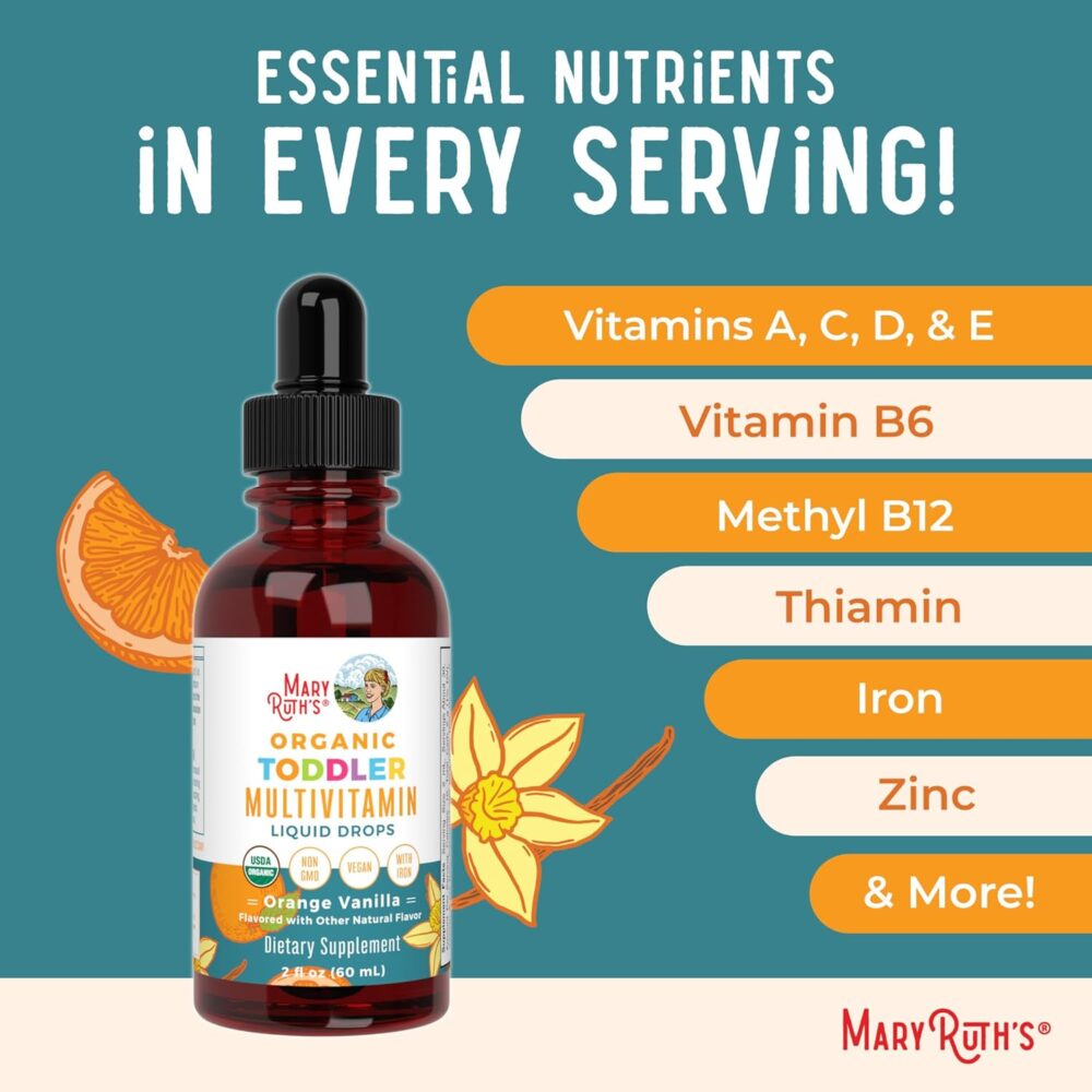 MaryRuth Organics Multivitamin & Multimineral with Iron for Toddlers - Hình ảnh 4