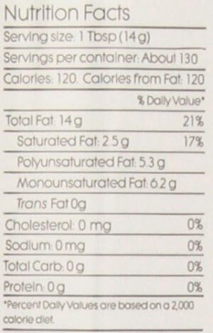 Tophe Rice Bran Oil, Pure and Natural - 12.7 FL. OZ.(375 ML) - Hình ảnh 3